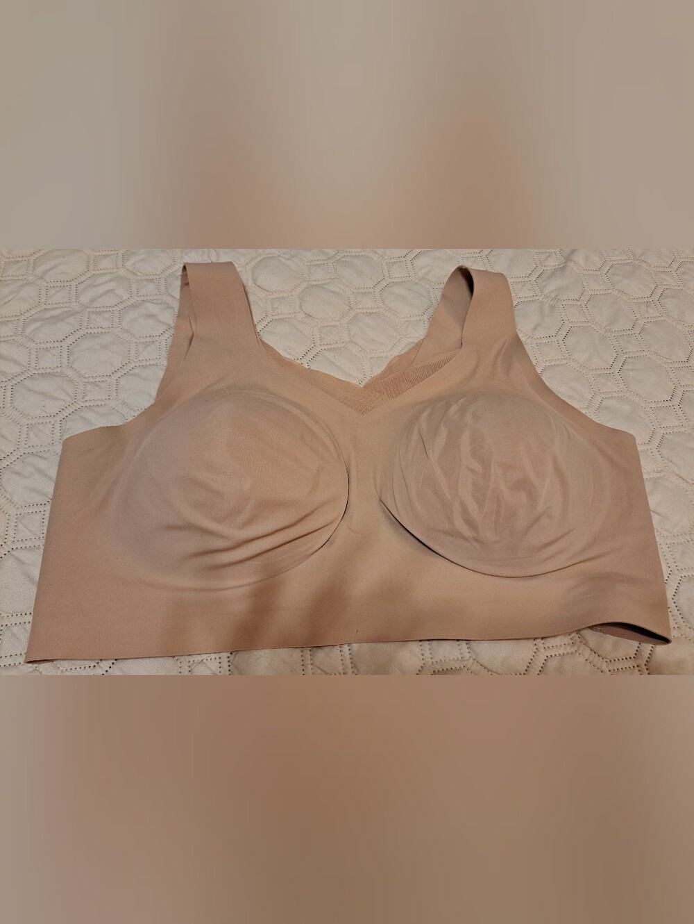 Evelyn & Bobbie Seamless Nude Wireless Comfort Bra 3XL